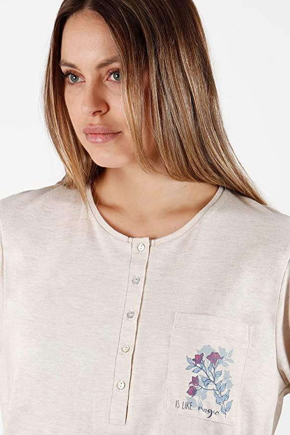 Admas Pigiama da Donna in Caldo Cotone e Viscosa 56184 S32 - Passarelli Biancheria