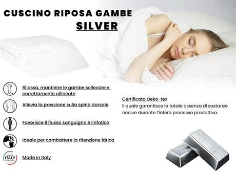 Cuscino Riposa Gambe Silver B36 - Passarelli Biancheria