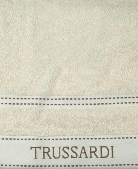 Trussardi Home Set Spugna 1+1 in Puro Cotone Ribbon S32