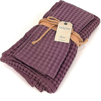 Fazzini Set Asciugamani 1+1 nido d'ape 100% Cotone Nettare D23 - Passarelli Biancheria