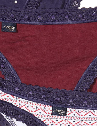 Sloggi Donna Confezione 3 Weekend Tanga M008 S100 - Passarelli Biancheria
