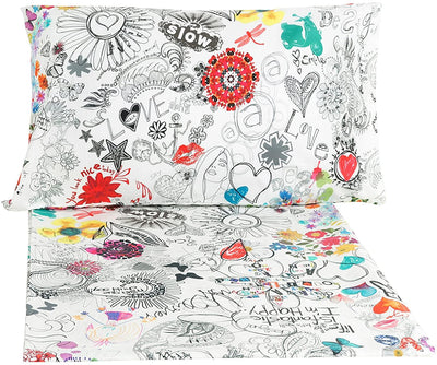 Desigual Parure Lenzuola per Letto Singolo 1 Piazza Bolimania 61DL8A4 S60 - Passarelli Biancheria