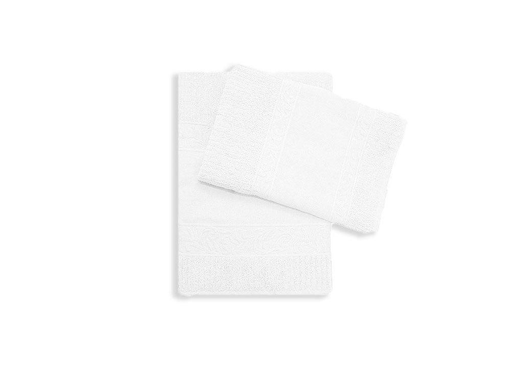 Daylight Set Asciugamani con Tela Aida 1+1 Spugna Alessandra D90 - Passarelli Biancheria