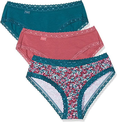 Sloggi Donna 24/7 Weekend Hipster C3P 3 Slip Hipster S10 - Varie Fantasie - Passarelli Biancheria