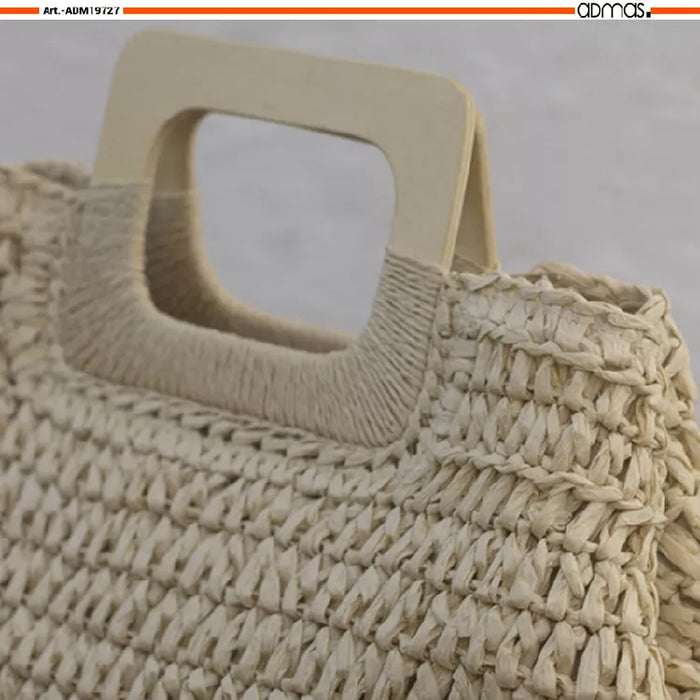 Admas Sea Bag Model with crochet handle 19727 S24