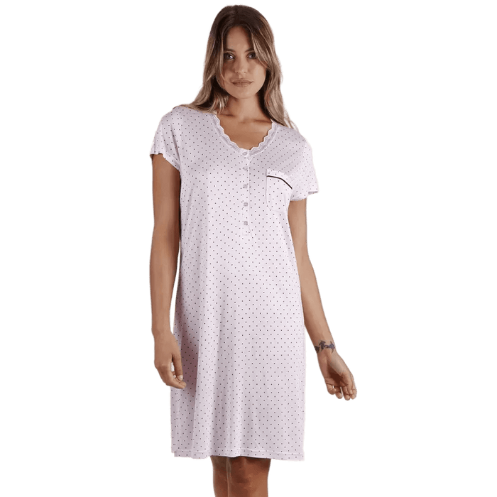 Admas Nightgown Short Sleeves in Viscose 51589 S30 