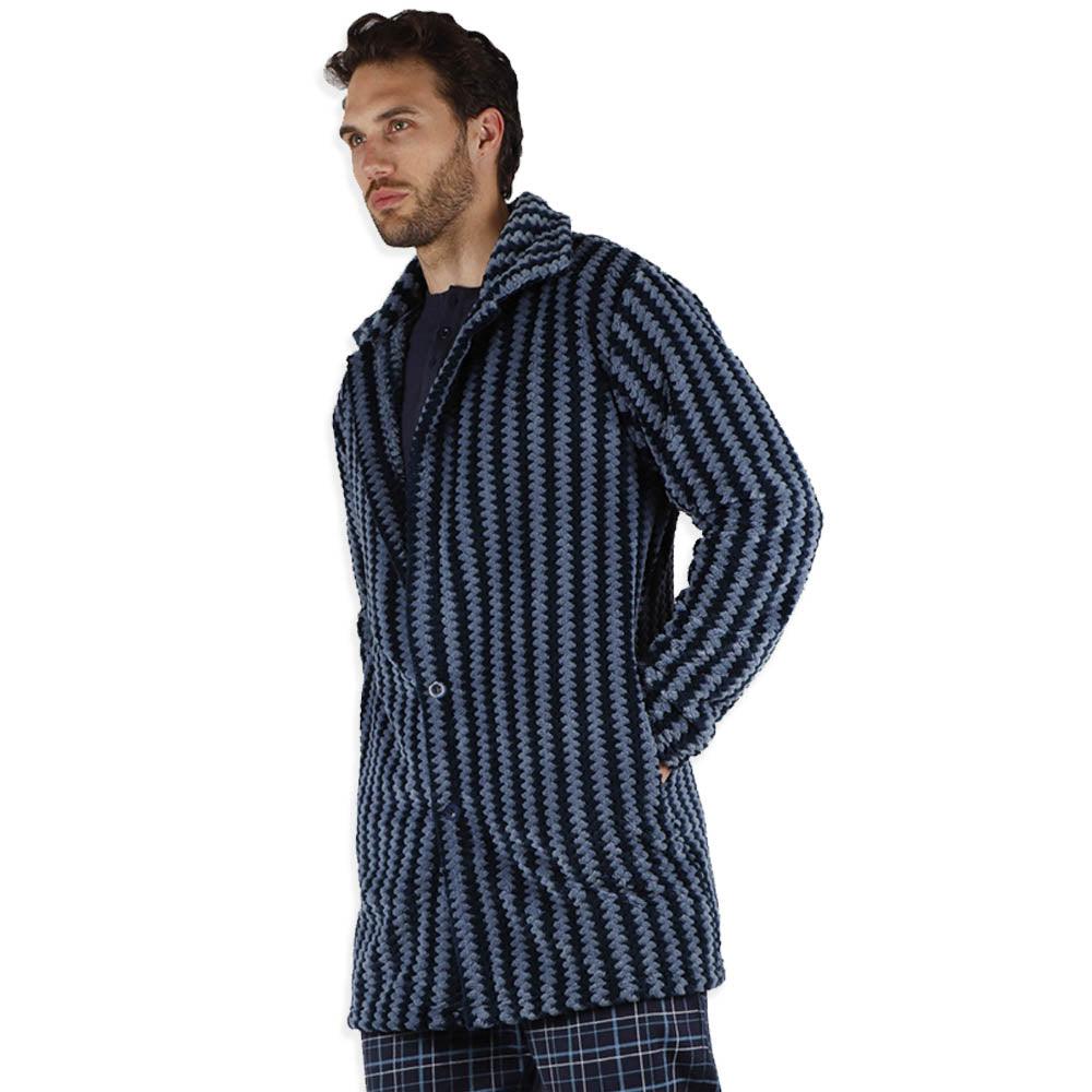 Admas Giacca da Camera per Uomo in Pile Corel con Cerniera 57494 S27 - Passarelli Biancheria