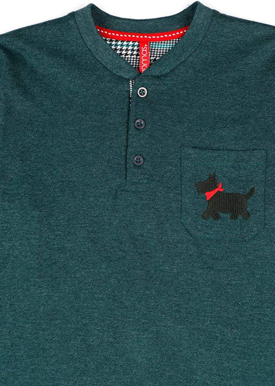 Admas Pigiama Bambino caldo cotone scozzese pied de poule 54286 S22 - Passarelli Biancheria