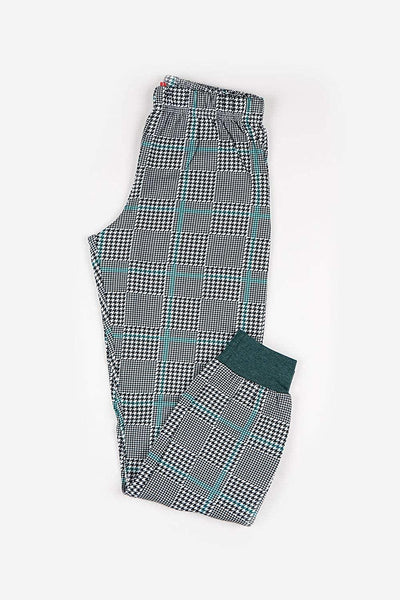 Admas Pigiama Bambino caldo cotone scozzese pied de poule 54286 S22 - Passarelli Biancheria