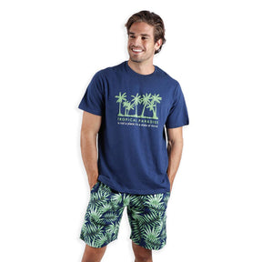 Admas Pigiama Estivo Corto da Uomo 55549 S24 - Passarelli Biancheria