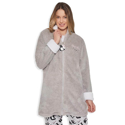 Admas Vestaglia Invernale da Donna in Coral Pile con Zip 57434 S25 - Passarelli Biancheria