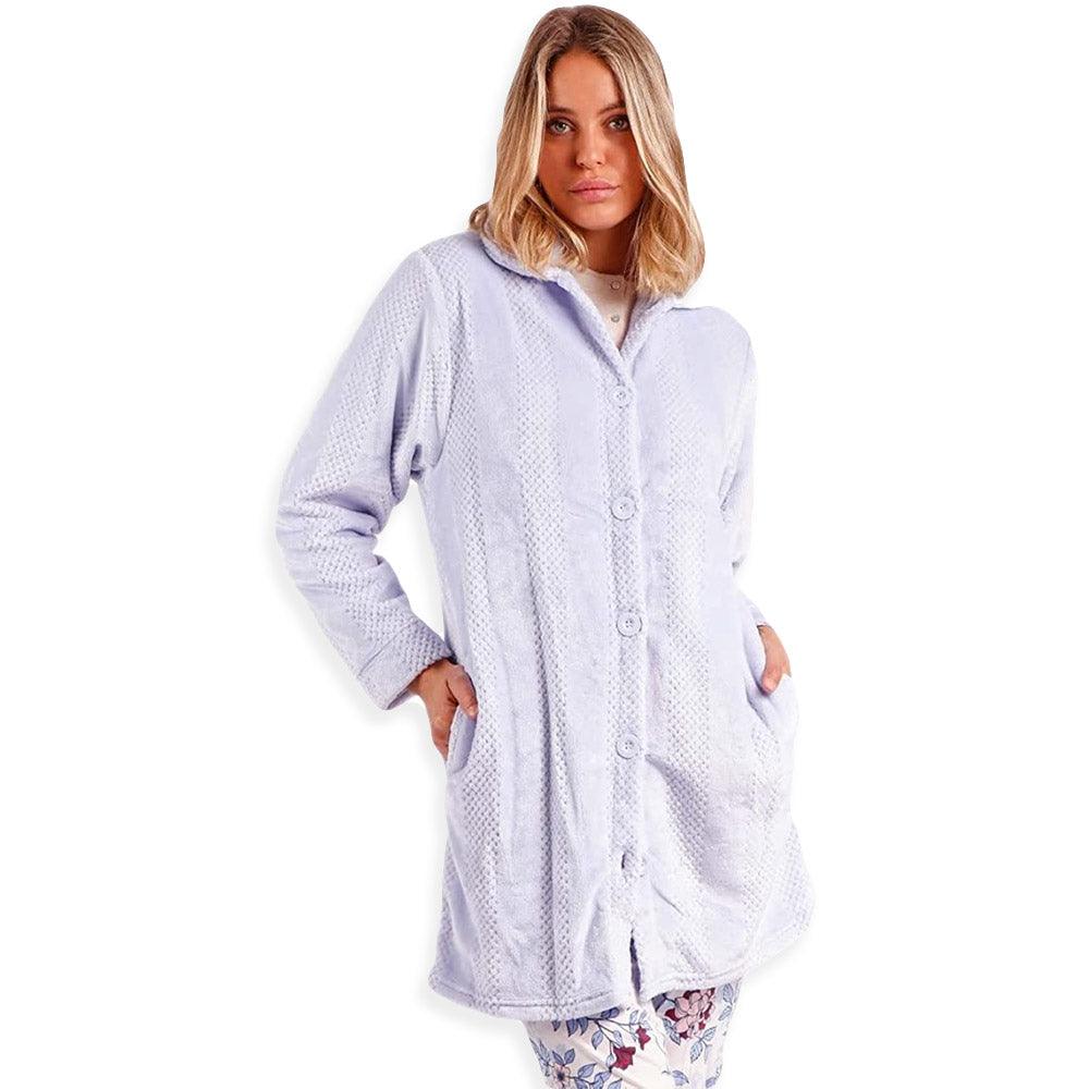 Admas Vestaglia Invernale da Donna in Pile Abbottonata 57414 S25 - Passarelli Biancheria