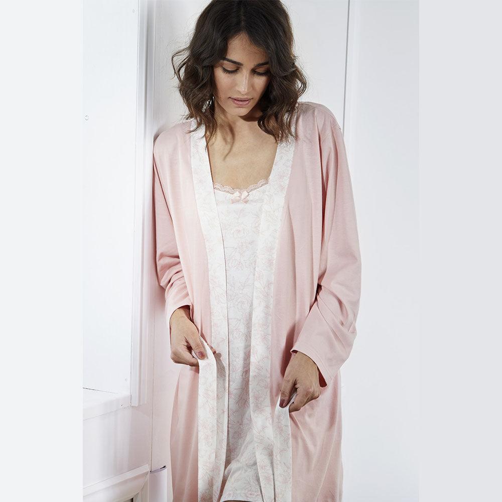 Admas Vestaglia da Donna in Cotone Leggero Maniche Lunghe 57407 S24 - Passarelli Biancheria