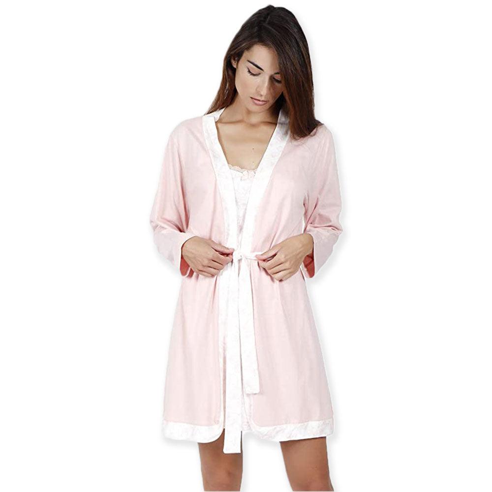 Admas Vestaglia da Donna in Cotone Leggero Maniche Lunghe 57407 S24 Passarelli Biancheria