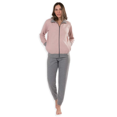 Amica Pigiama Tuta Casa Invernale da Donna con Zip 22A648 S44 - Passarelli Biancheria