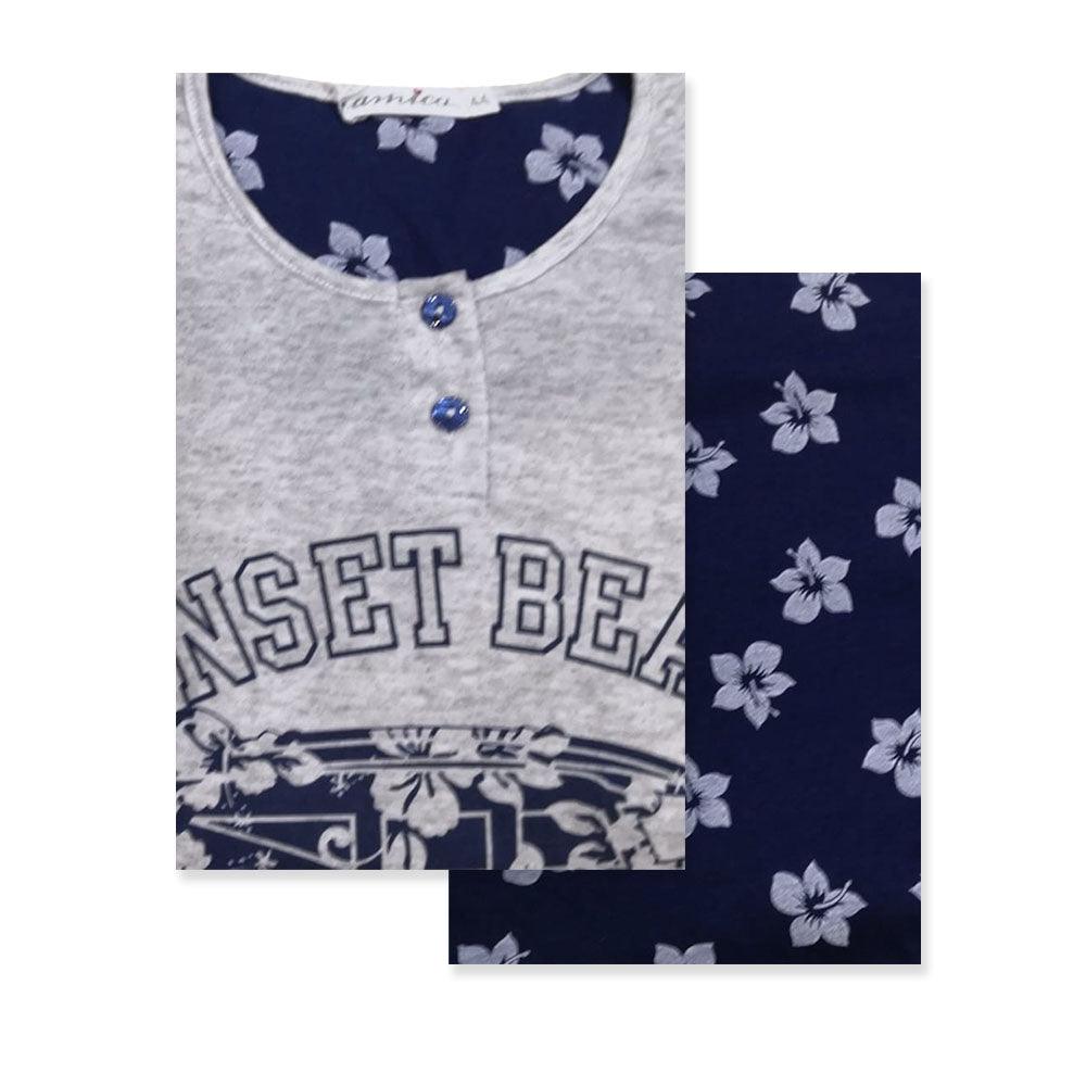 Amica Pigiama da Donna in Cotone Leggero 91A701 S34 - Passarelli Biancheria