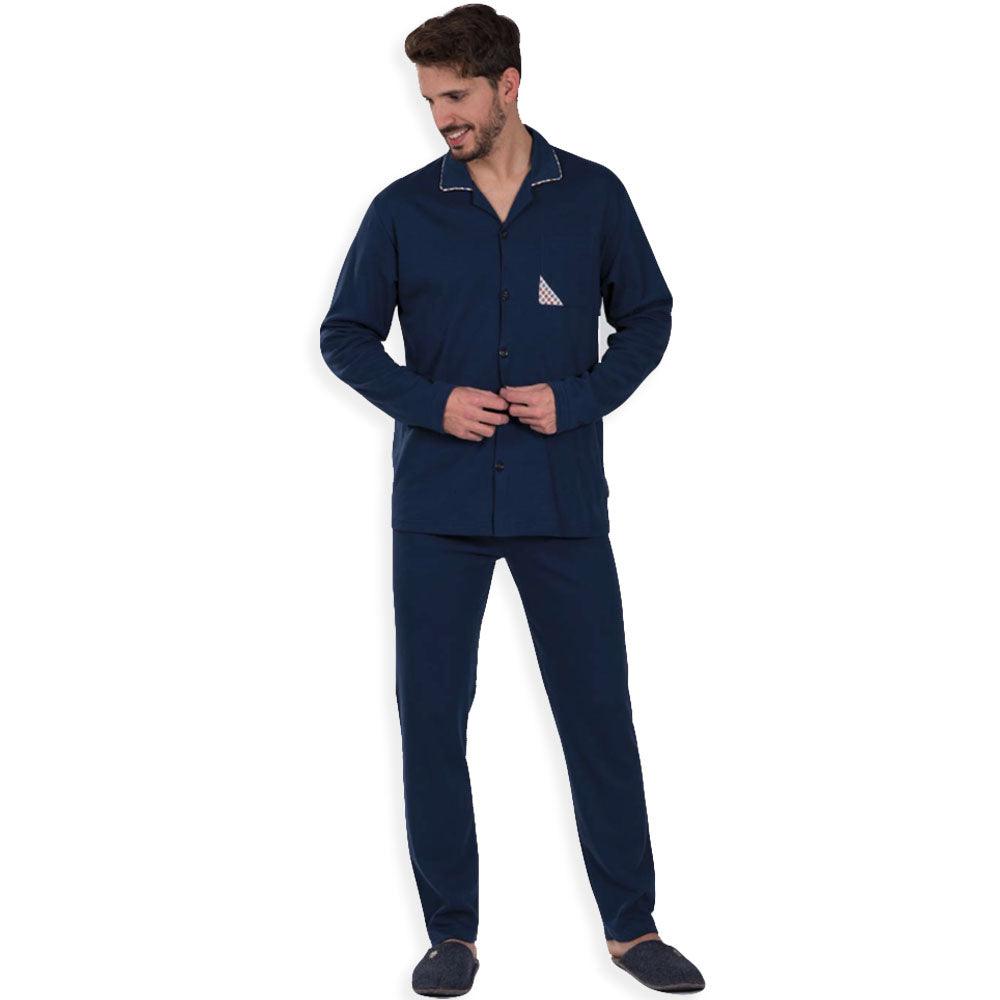 OneWay Invernale Pigiama da Uomo in Caldo Cotone 508W S47 - Passarelli Biancheria