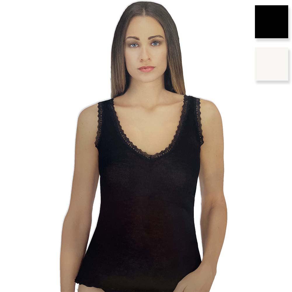 Antonella Canottiera da Donna Spalla Larga in Micro Modal 63319 S17 - Passarelli Biancheria