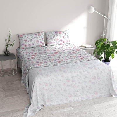 Athena Completo Letto Matrimoniale Made in Italy Grazia B42 - Passarelli Biancheria