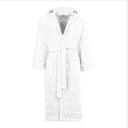 Trussardi Home Accappatoio con Cappuccio in Puro Cotone Overlogo S120 - Passarelli Biancheria
