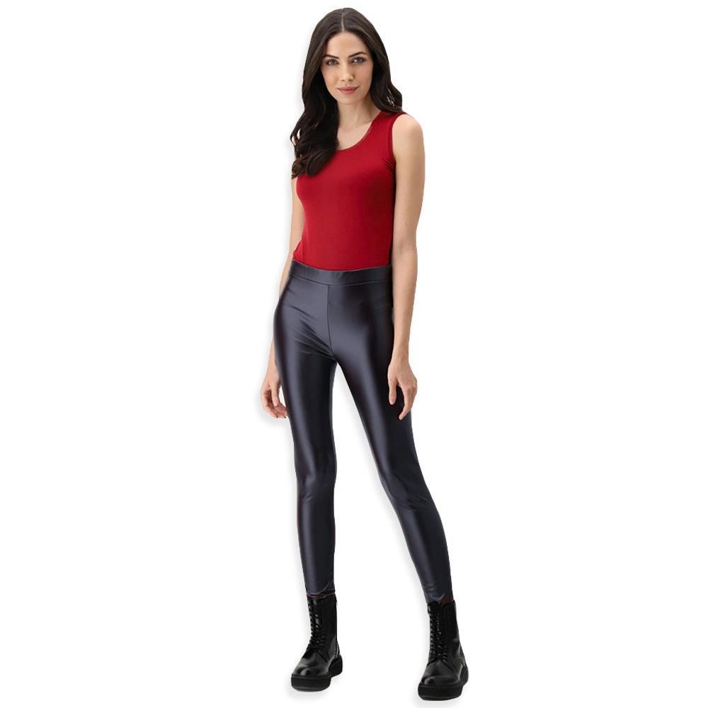 Oroblu Jeggings in Eco Pelle Deep Forest Jeggings VOBT64457 S32 - Passarelli Biancheria