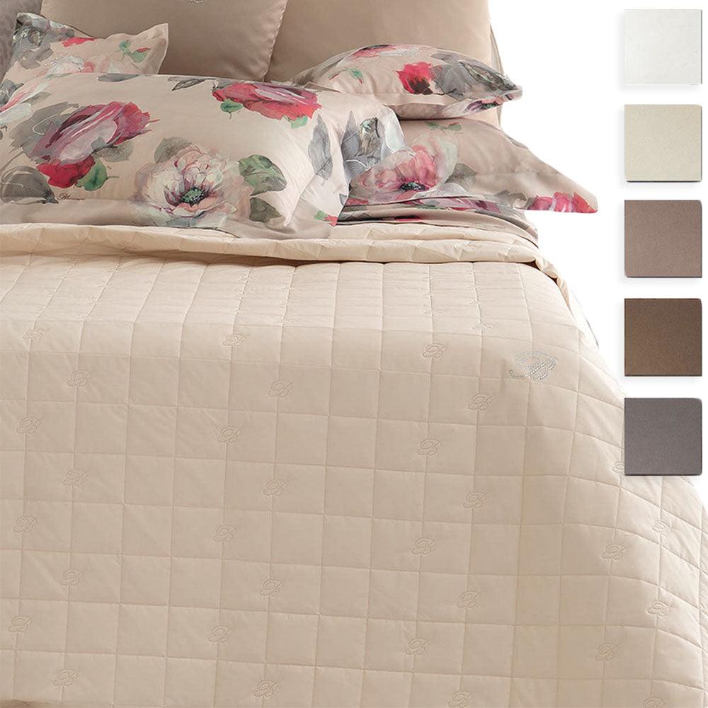 Blumarine Copriletto Trapuntato Matrimoniale Blu Valentina 74909 S230 - Passarelli Biancheria