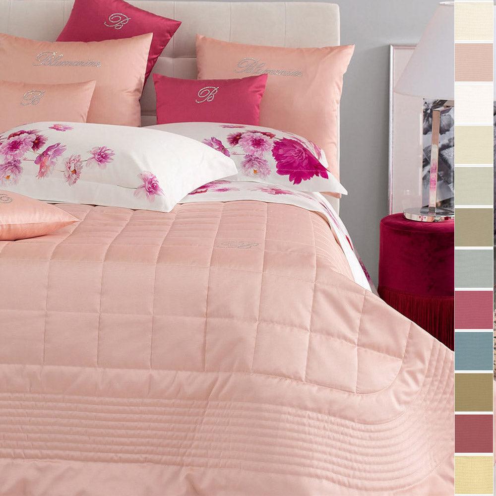 Blumarine Copriletto Trapuntato Matrimoniale Note Blu B455 - Passarelli Biancheria