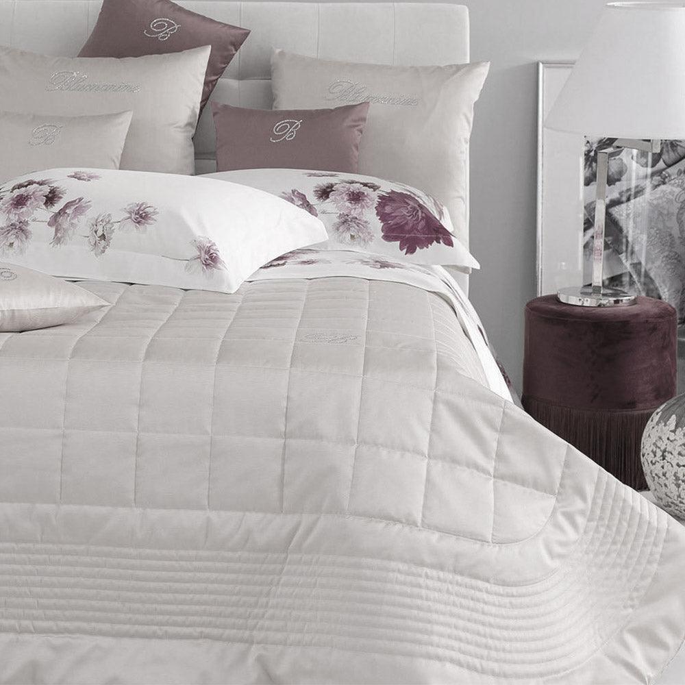 Blumarine Copriletto Trapuntato Matrimoniale Note Blu B455