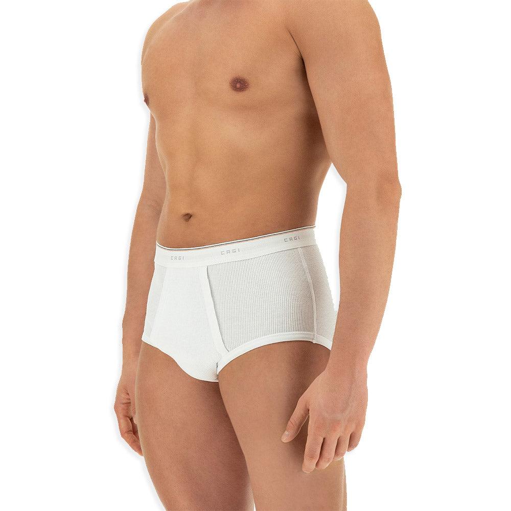 Cagi Slip da Uomo Modello alto in Costina di cotone 1200 S130 - Passarelli Biancheria