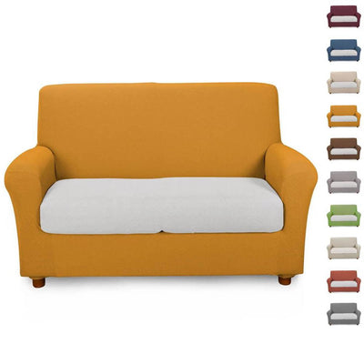 Caleffi Copridivano Eleasticizzato Cambio Melange in Cotone - Varie Dimensioni - Passarelli Biancheria