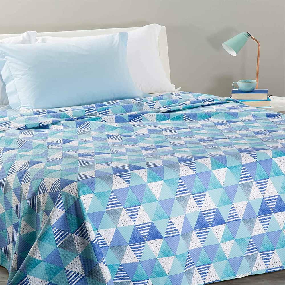 Zhiyuan Copriletto Trapuntato E 2 Federe Con Volant In Fibra Di - Foto 9