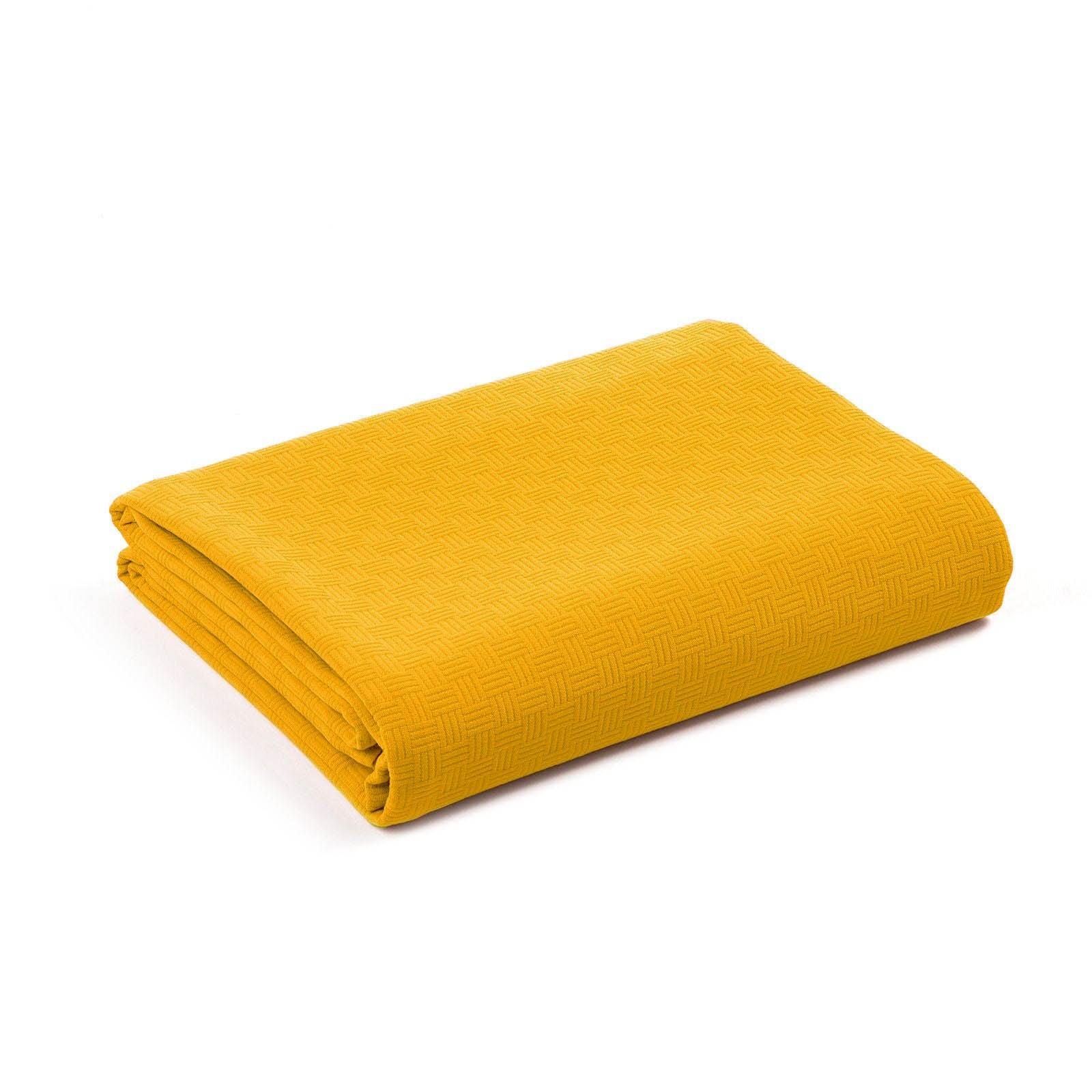 Caleffi Copriletto Estivo Matrimoniale Tinta unita in Cotone Rodeo D52 - Passarelli Biancheria