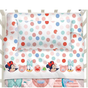 Caleffi Baby Completo Lenzuola per Culla con Sbarre Minnie Baby D34 - Passarelli Biancheria