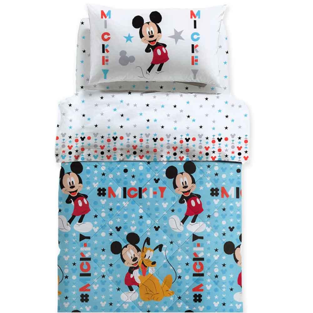 Caleffi Trapunta Invernale per Letto Singolo Mickey Stelle 1004708 S66 - Passarelli Biancheria