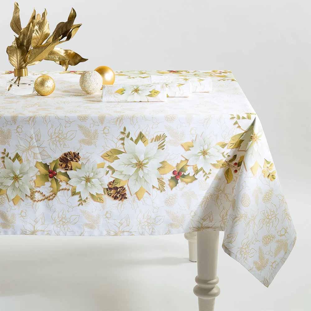 Caleffi Tovaglia in Puro Cotone Stampa Digitale Stella - Varie Dimensioni - Passarelli Biancheria