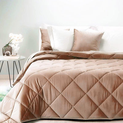 Caleffi Trapunta Matrimoniale in Velluto Velvet D144 - Passarelli Biancheria