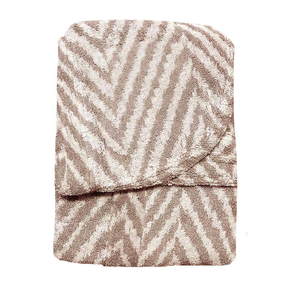 Carrara Accappatoio Unisex con Cappuccio in Spugna di Puro Cotone Chevron S46 - Passarelli Biancheria
