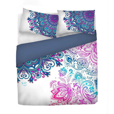 Kiosa Parure Copripiumino Matrimoniale in Cotone kio601 B66 - Passarelli Biancheria