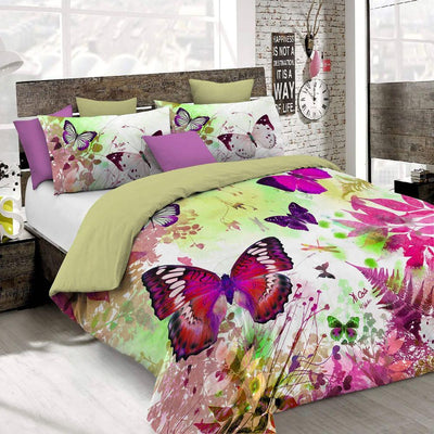 Kiosa Parure Copripiumino Matrimoniale in Cotone kio641 B66 - Passarelli Biancheria