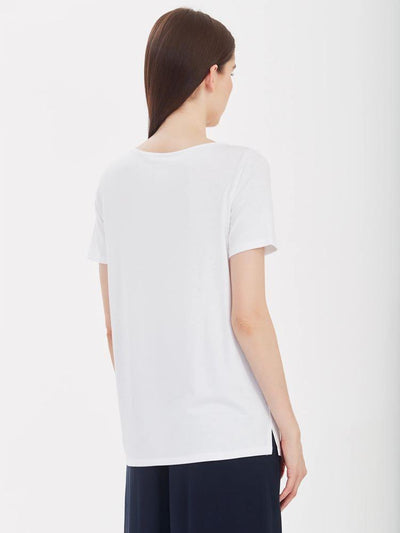 Ragno T-shirt da Donna in jersey di viscosa crêpe D443T7 S34 - Passarelli Biancheria