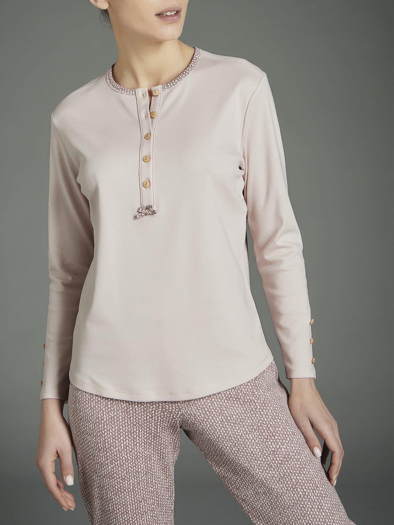 Ragno Pigiama Invernale in Caldo Cotone da Donna DA33N1 S27 - Passarelli Biancheria