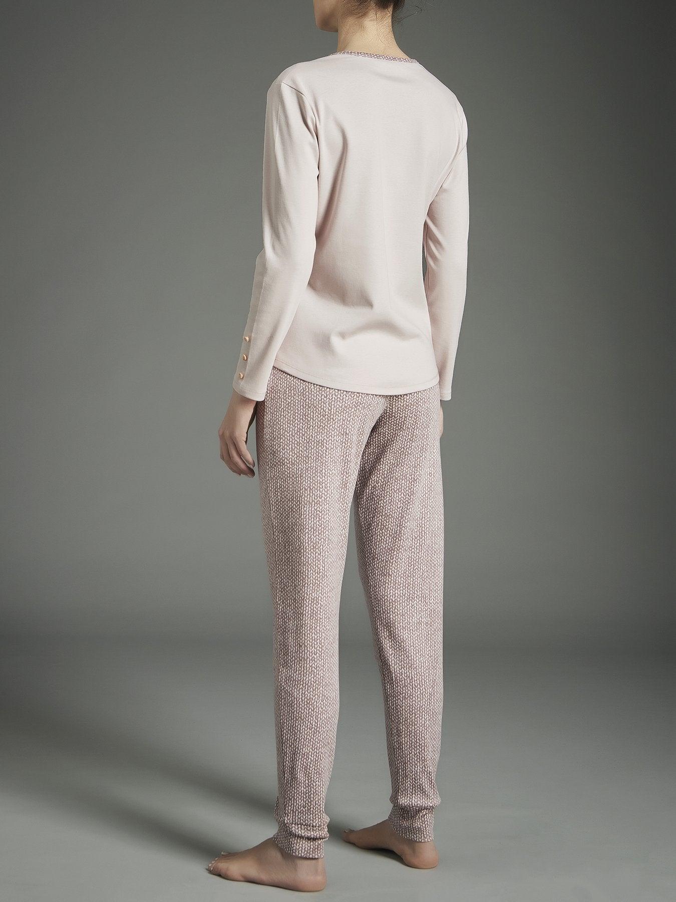 Ragno Pigiama Invernale in Caldo Cotone da Donna DA33N1 S27 - Passarelli Biancheria