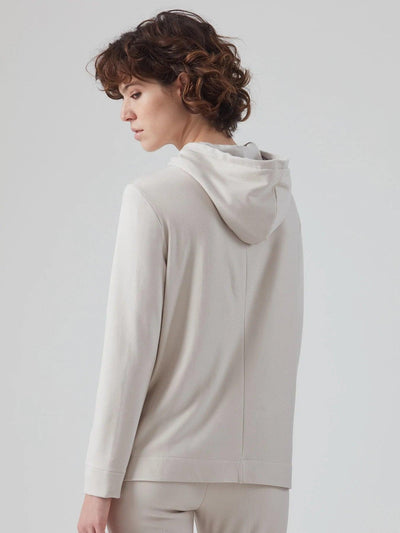Ragno Felpa con Zip da Donna con cappuccio in Eco Techno Fleece DE75XE S70 - Passarelli Biancheria