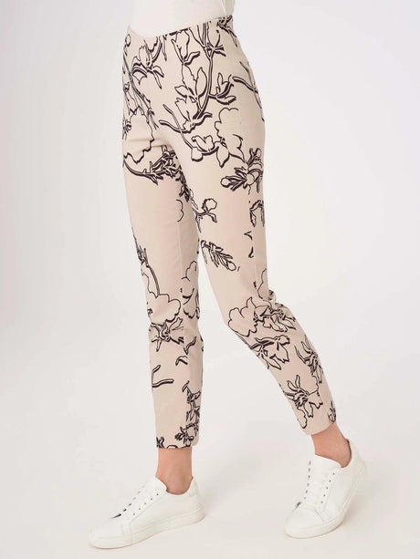 Ragno Pantalone da Donna a sigaretta cropped in Digital Compact DH40PY S58 - Passarelli Biancheria