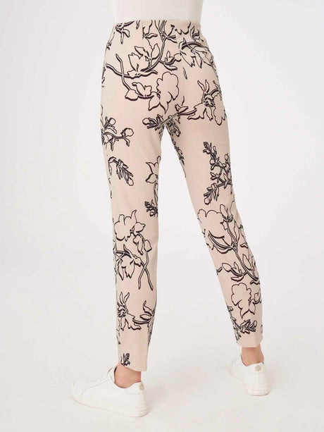 Ragno Pantalone da Donna a sigaretta cropped in Digital Compact DH40PY S58 - Passarelli Biancheria