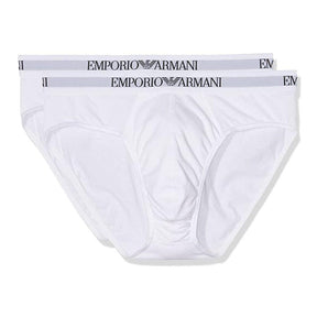 Emporio Armani Confezione 2 Slip Uomo in Cotone 111321 CC722 S27 - Passarelli Biancheria