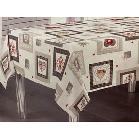 Equart Tovaglia Antimacchia Natalizia 150x240 Souvenire de Montagne S30 - Passarelli Biancheria