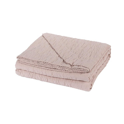 Fazzini Copriletto Estivo Matrimoniale in Cotone Jacquard Plissè S150 - Passarelli Biancheria