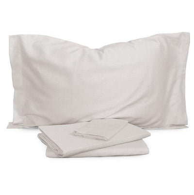 Fazzini Completo Lenzuola Matrimoniale in Raso di Cotone Finissimo Trecento S130 - Passarelli Biancheria