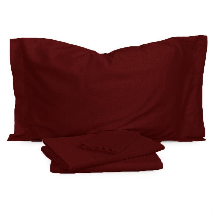 Fazzini Completo Lenzuola Matrimoniale in Raso di Cotone Finissimo Trecento S130 - Passarelli Biancheria